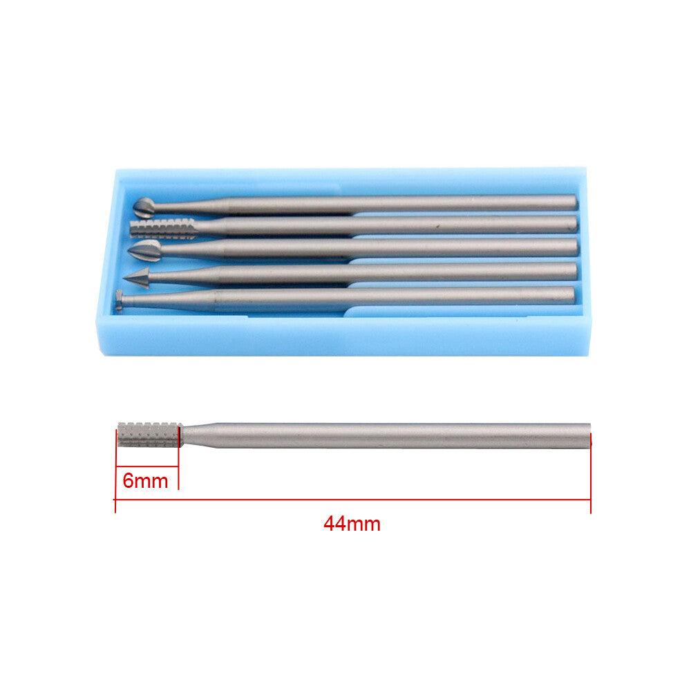 MUTOHCE 1.0mm Shank Tungsten Steel Milling Cutter Bits for Hand Drill