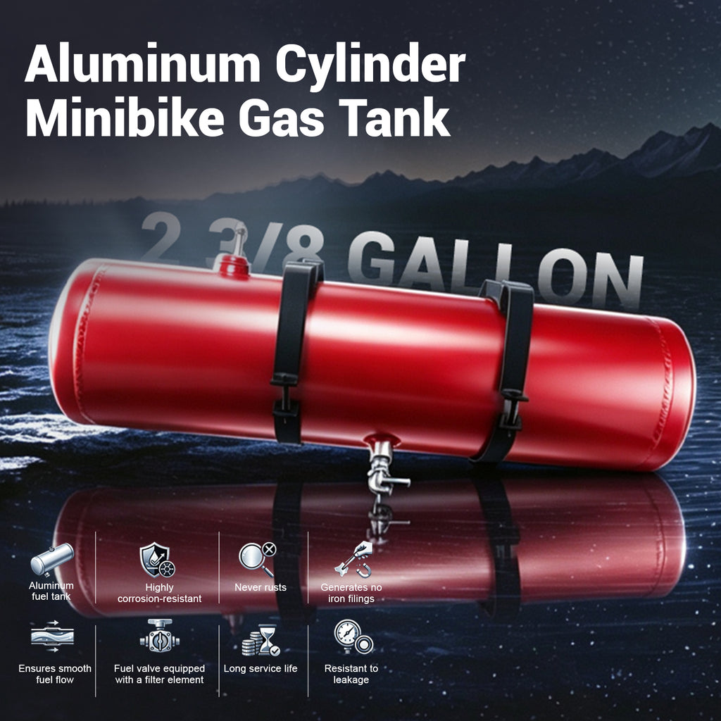 2 3/8 Gallon 6 x 22" Minibike Gas Tank
