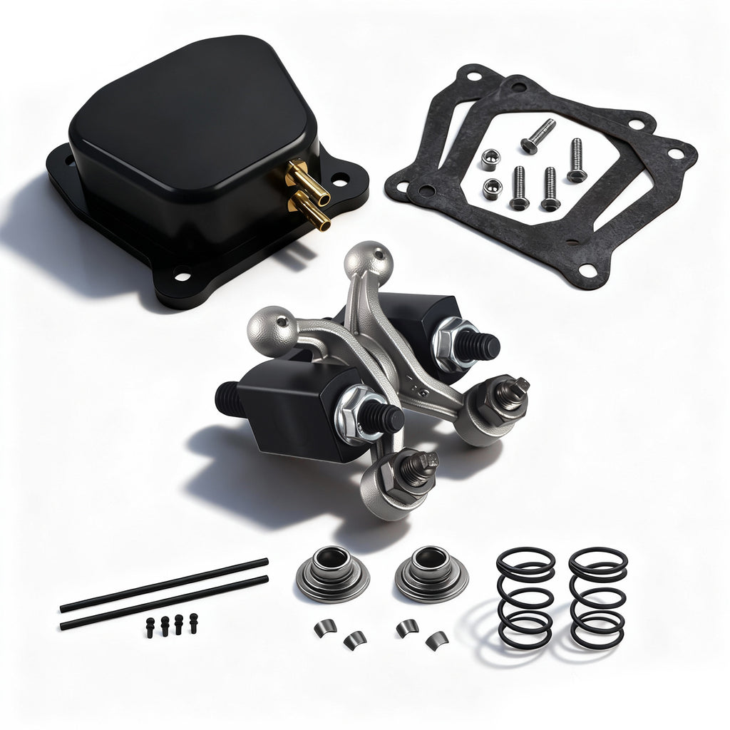 Billet Valve Cover 1.3 Ratio Solid Cast Racing Shaft Rocker Arm With 22lb Valve Springs Kit For GX160 GX200 Predator 212 Non Hemi 196cc 224cc Engine Predator 212 Performance Parts