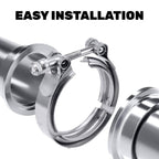 304 Stainless Steel V-Band Clamp with Male & Female Flange