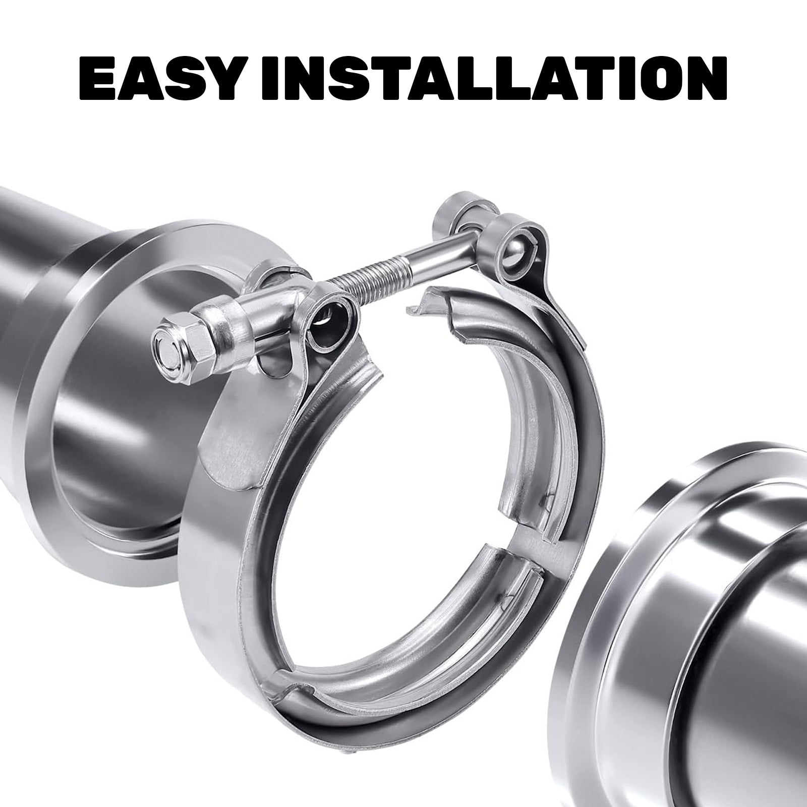 304 Stainless Steel V-Band Clamp with Male & Female Flange