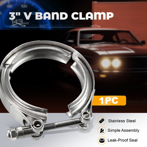304 Stainless Steel V-Band Clamp with Male & Female Flange