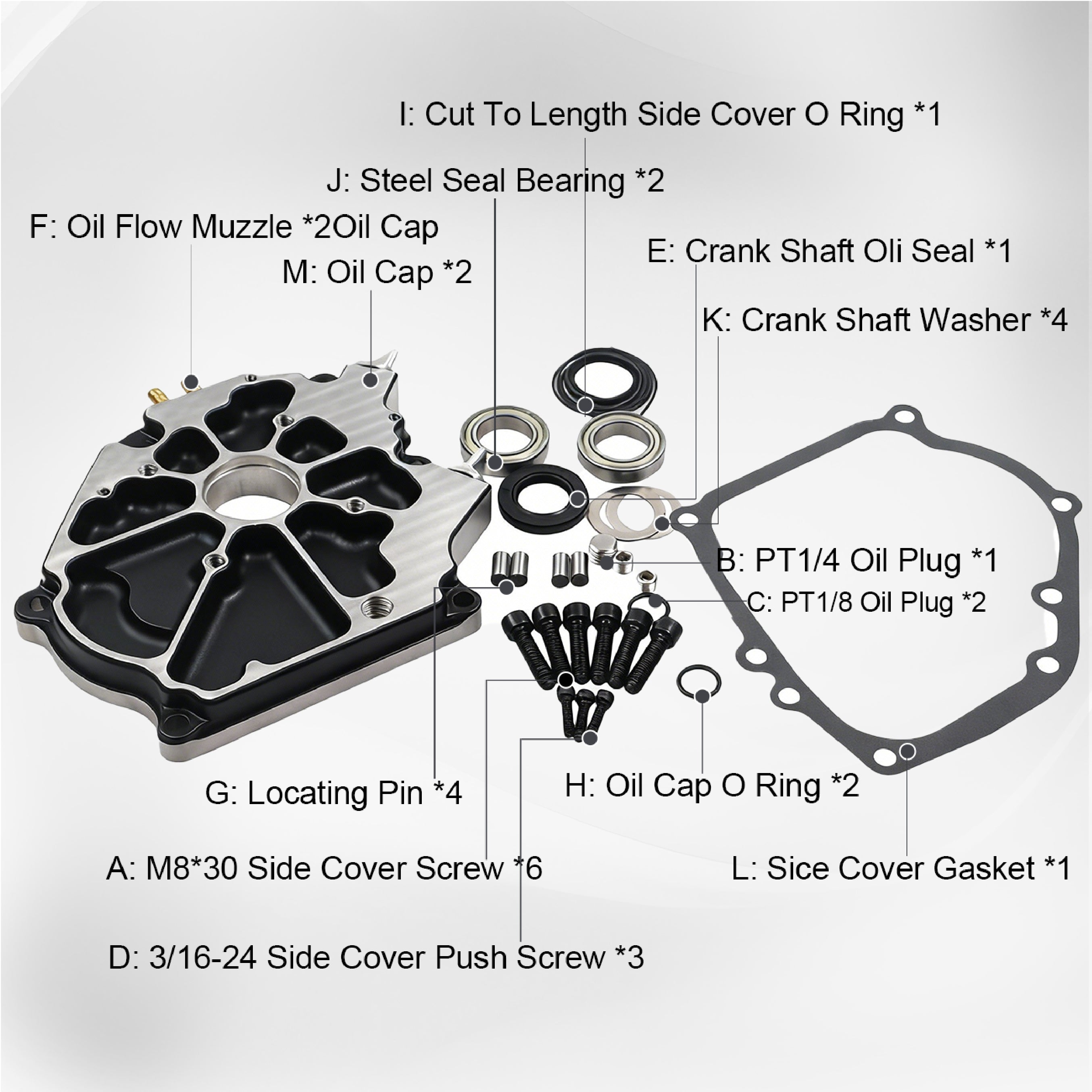 Dual Bearing Die-casting SideCover
