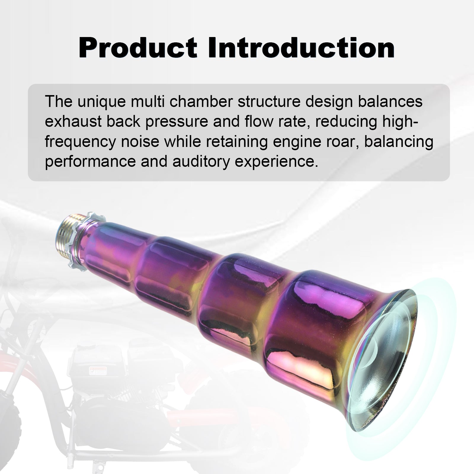 4 Stage Exhaust tip 3/4 NPT Colorful