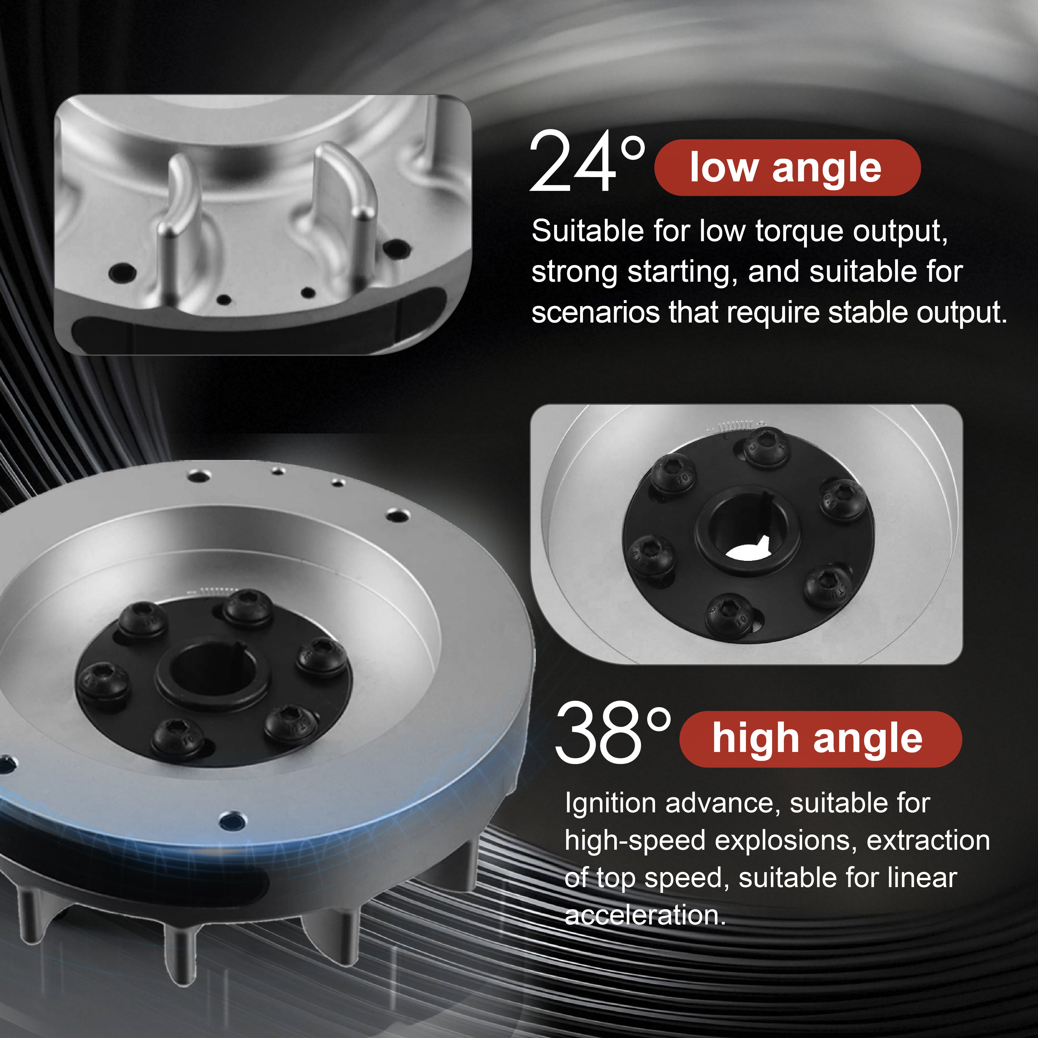 Flywheel Adjustable Timing 24°-38° Predator 196cc