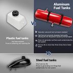 2 3/8 Gallon 6 x 22" Minibike Gas Tank
