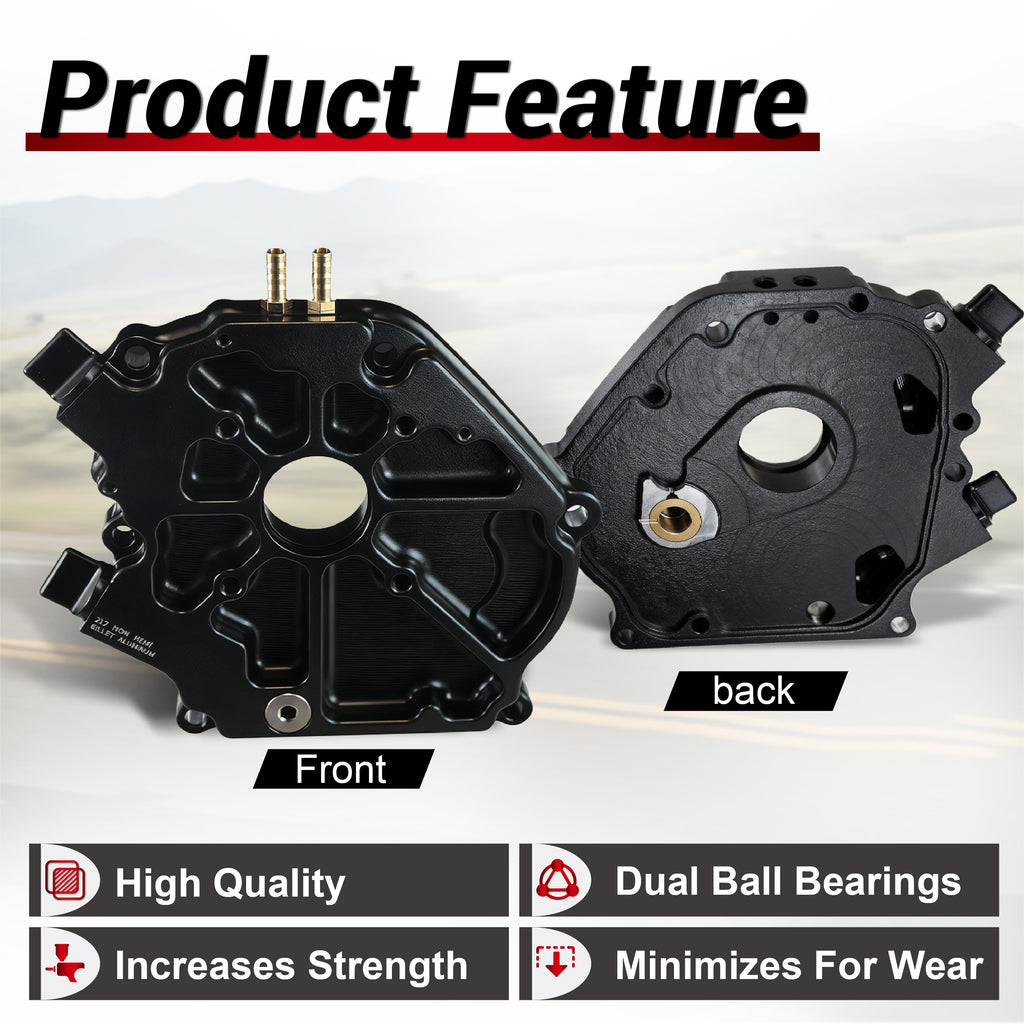 Dual Bearing Billet Side Cover Non-Hemi