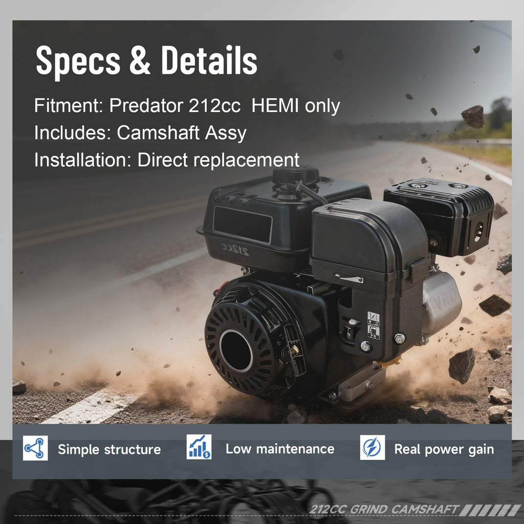 212cc Grind Cam Predator 212cc HEMI – OEM Replacement