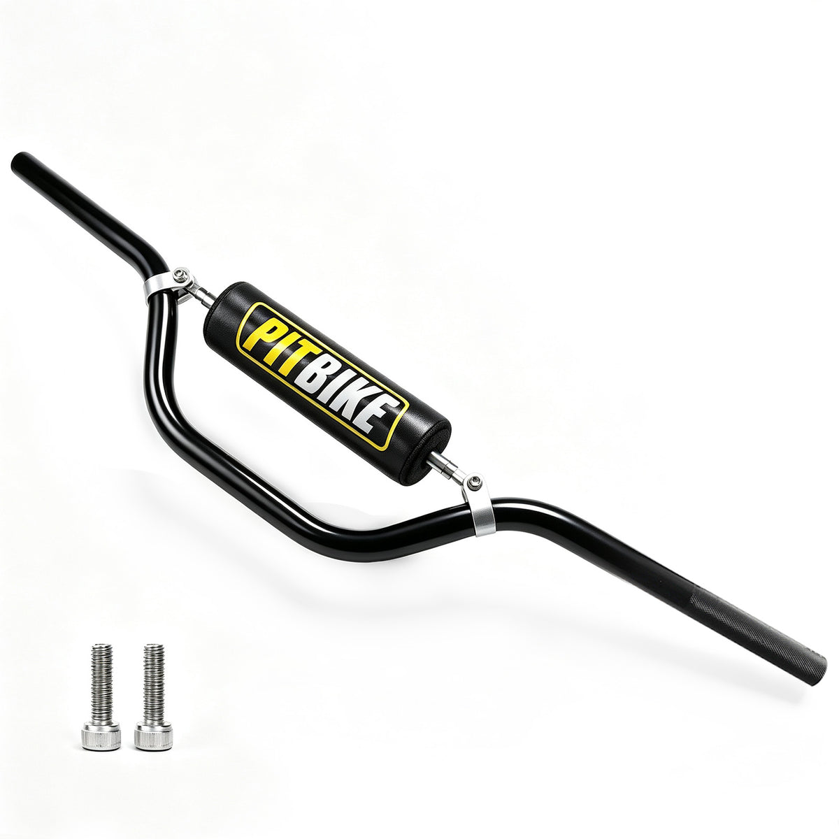 7/8" 22mm Dirt Pit Bike Handlebars with Crossbar & Foam Pad Black