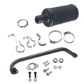 212cc Long Exhaust Pipe with Muffler Fit for Predator 224cc 196cc Mini Bike Coleman CT200U BT200X CT200U-EX Baja Warrior MB200 Axis M200 GX200 6.5hp Clone Engine KT196 Go Kart Parts