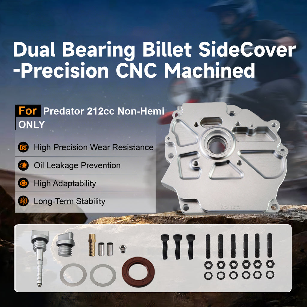 Upgraded Dual Bearing Billet Aluminum Sidecover