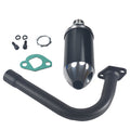 Upgrade Exhaust with Muffler For Coleman CT200U BT200X For Predator 212cc 196cc 6.5HP Go Kart and Mini Bike Black