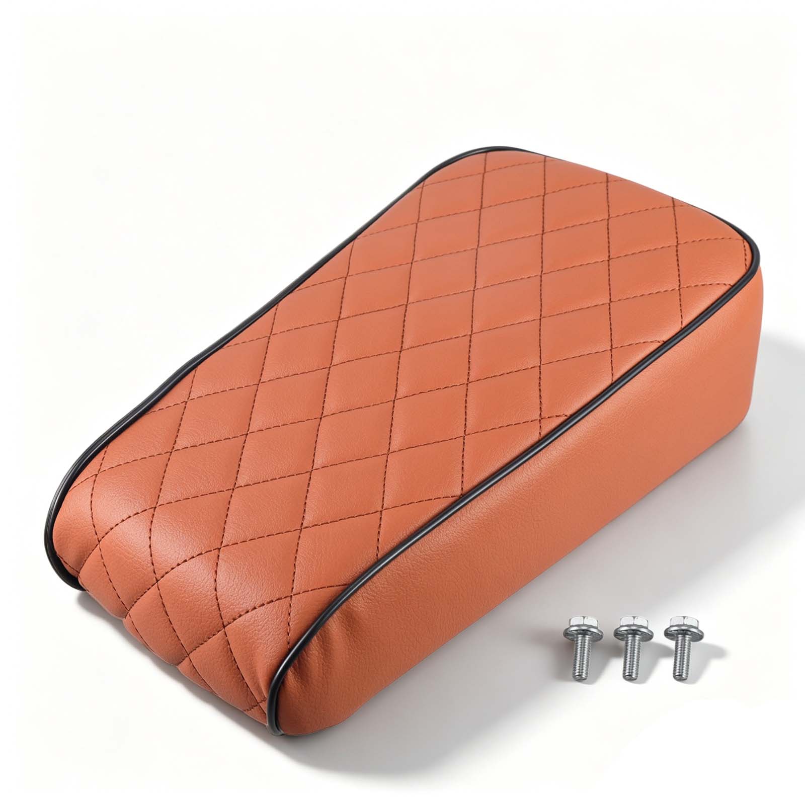 Brown Diamond-Stitch Mini Bike Seat CT100U 79-100cc
