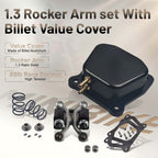 1.3 Ratio Solid cast Racing Shaft Rocker Arm set with billet value cover 26lb race springs for Predator 196cc 212cc 224cc Non Hemi for Honda GX160 GX200 Engine MiniBike Performance Parts