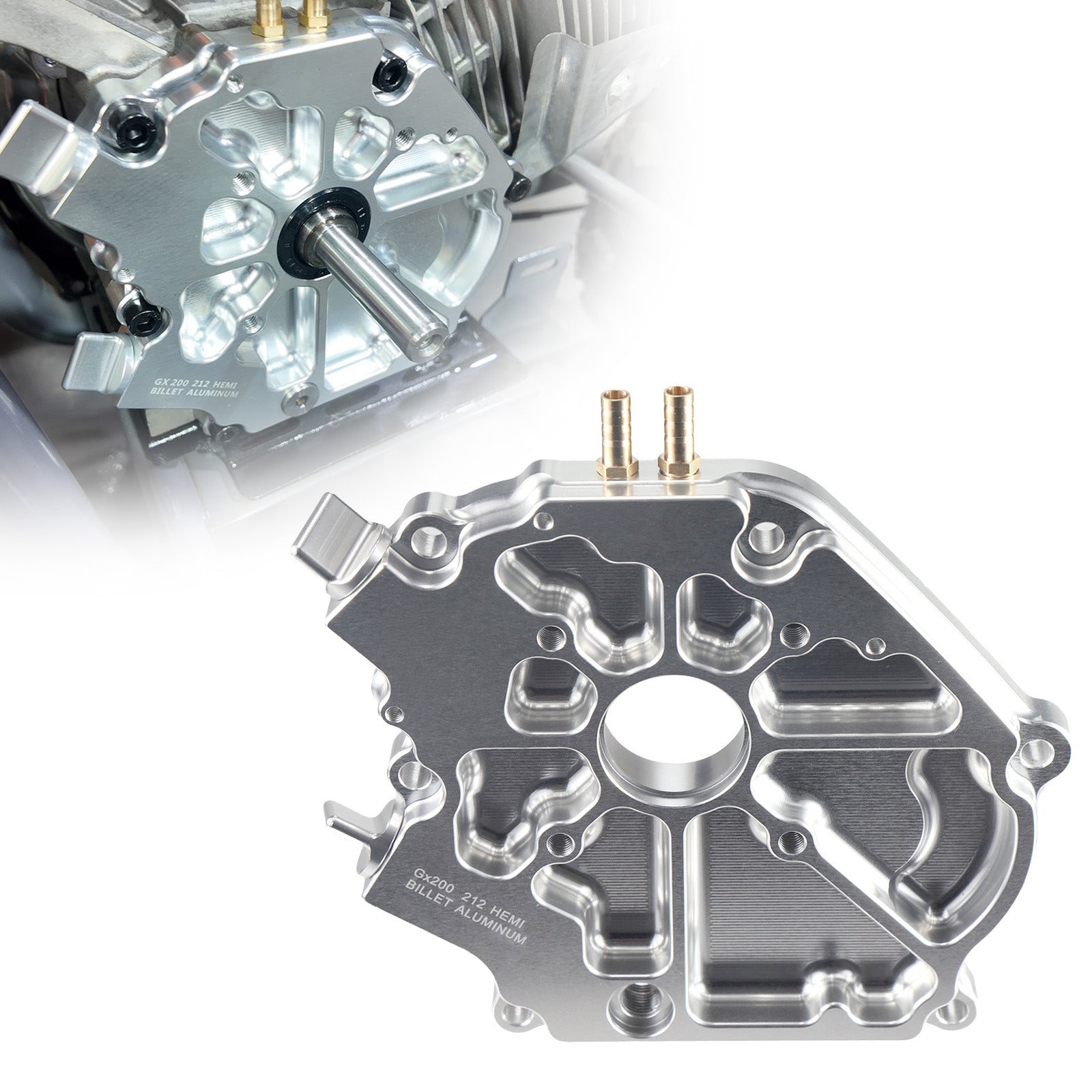 Dual Bearing Billet Crankcase Side cover Hemi