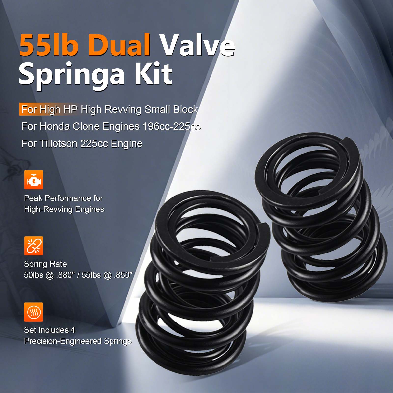 55lb Dual Valve Spring 196cc-225cc