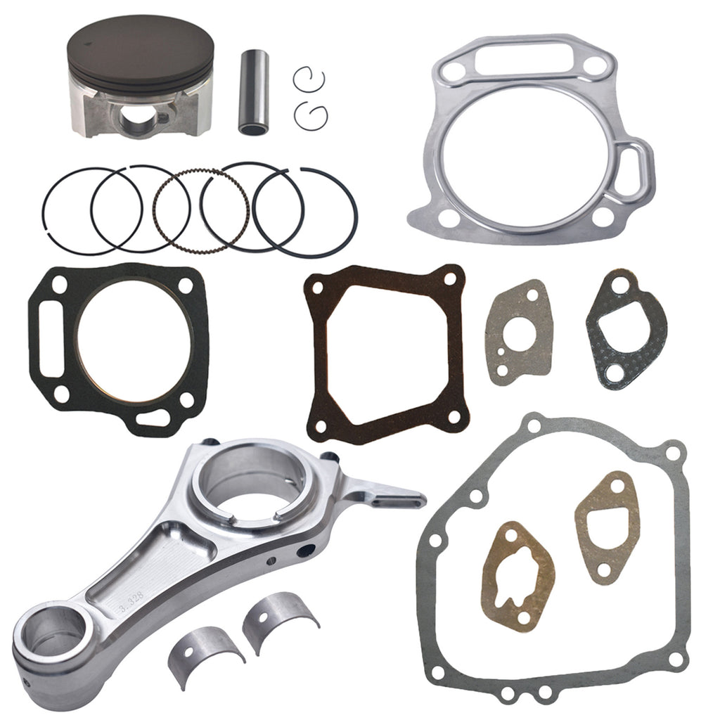Billet Rod（3.328） Kit 70mm Ceramic Coated Flat Top Piston .550 for the Harbor Freight Predator 212cc Hemi and Non-Hemi versions Engine.