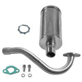 Exhaust Header Pipe With Muffler for Predator 196cc 212cc GX160 GX200 Go Kart，for Manco Yerf Dog Go Kart