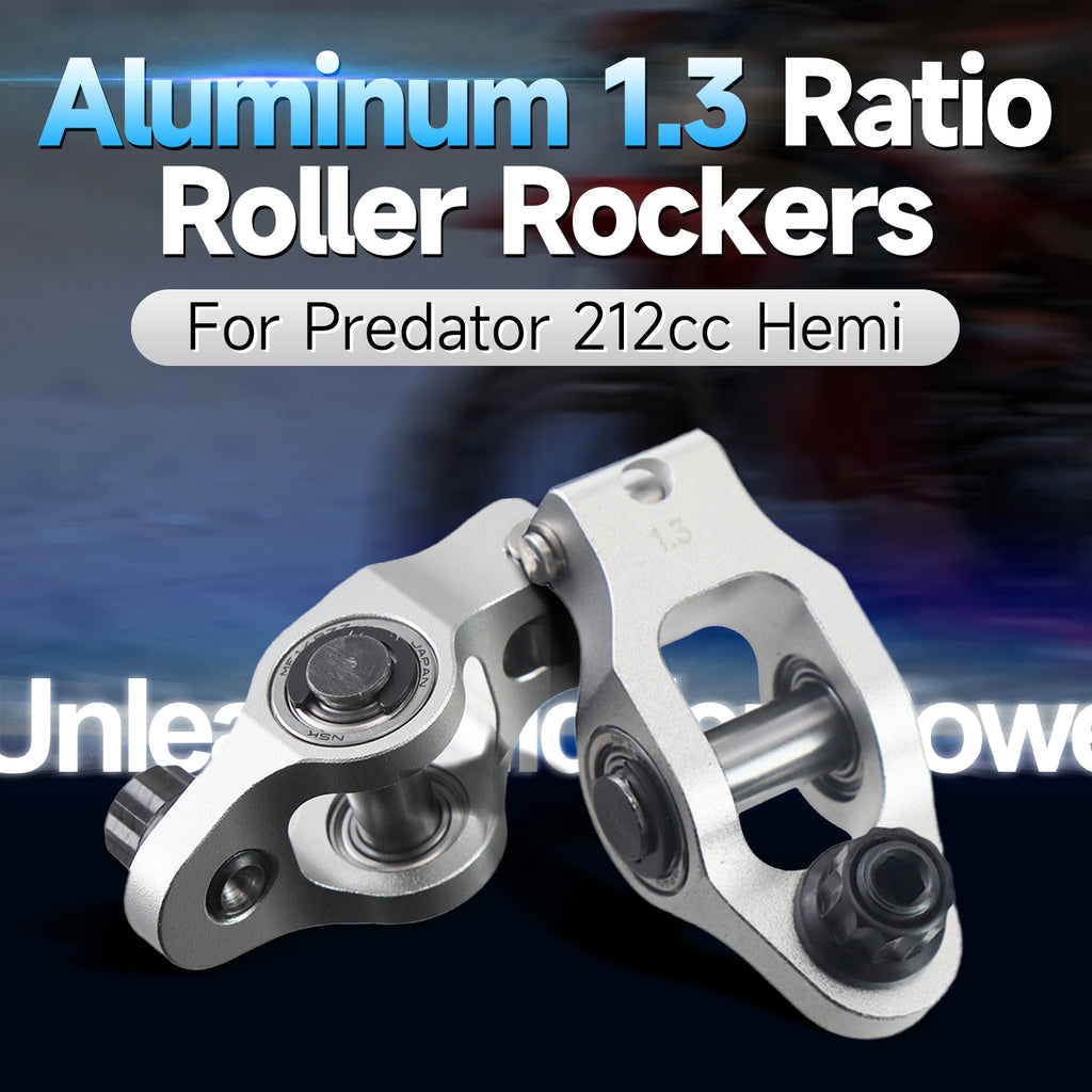 Aluminum 1.3 Ratio Roller Rockers For Predator 212cc Hemi Silver