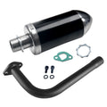 Exhaust Muffler Kit For Coleman Powersports CT200U BT200X KT196 MB200,For Honda GX160 GX200，For Predator 212cc 196cc/6.5HP Gas Mini Bike Go Kart Performance Parts Black