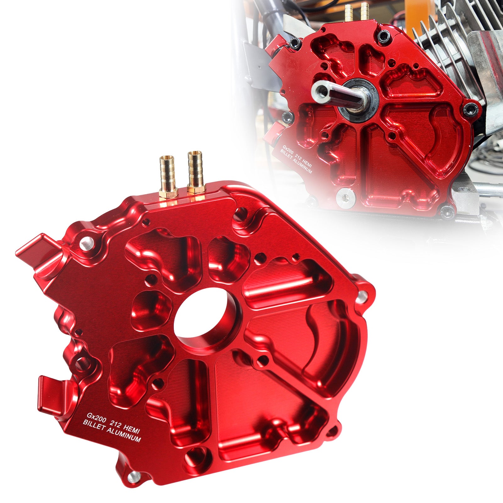 Dual Bearing Billet Crankcase Side cover Hemi