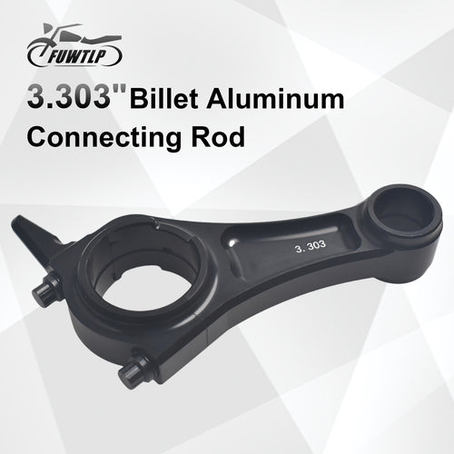 3.303" Billet Aluminum Connecting Rod With 70mm Ceramic Coated Flat Top Piston .550 Gaskets For Honda GX200 Clone Engines Go Kart Parts
