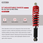 12" Adjustable Shock 10mm ID /12mm ID for Go Kart Minibike