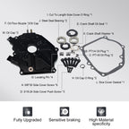 Dual Bearing Billet Crankcase Side cover Hemi