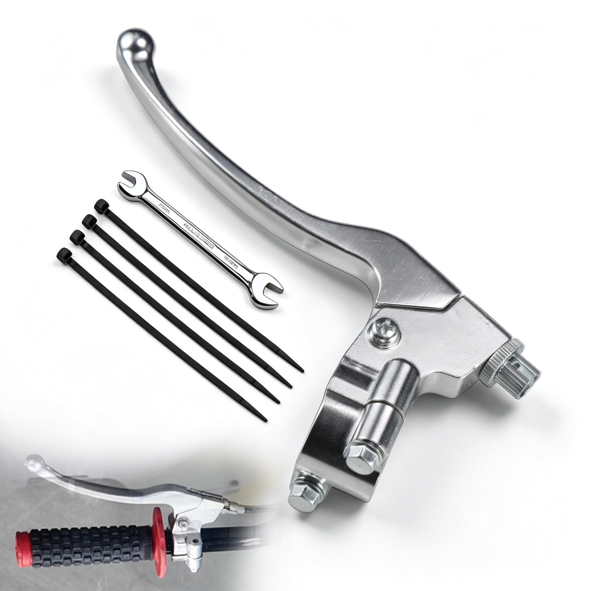 22mm 7/8" Left Brake Handle Clutch Lever Perch for Minibike Pit Dirt Bike