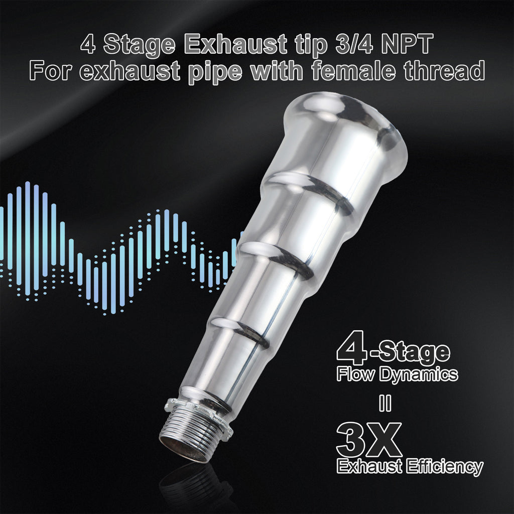 4 Stage Exhaust tip 3/4 NPT