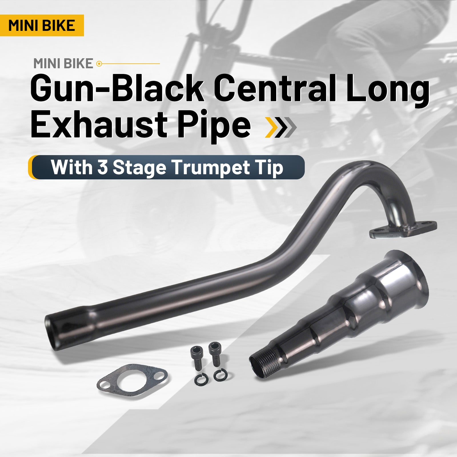 5 Stage Exhaust tip Central long Exhaust Pipe