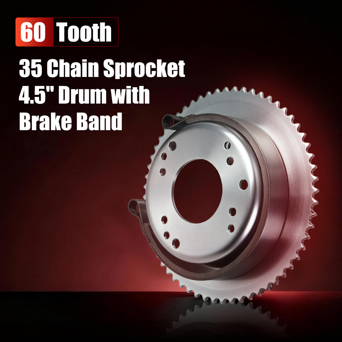 35 Chain Sprocket 4.5" Drum with Brake Band