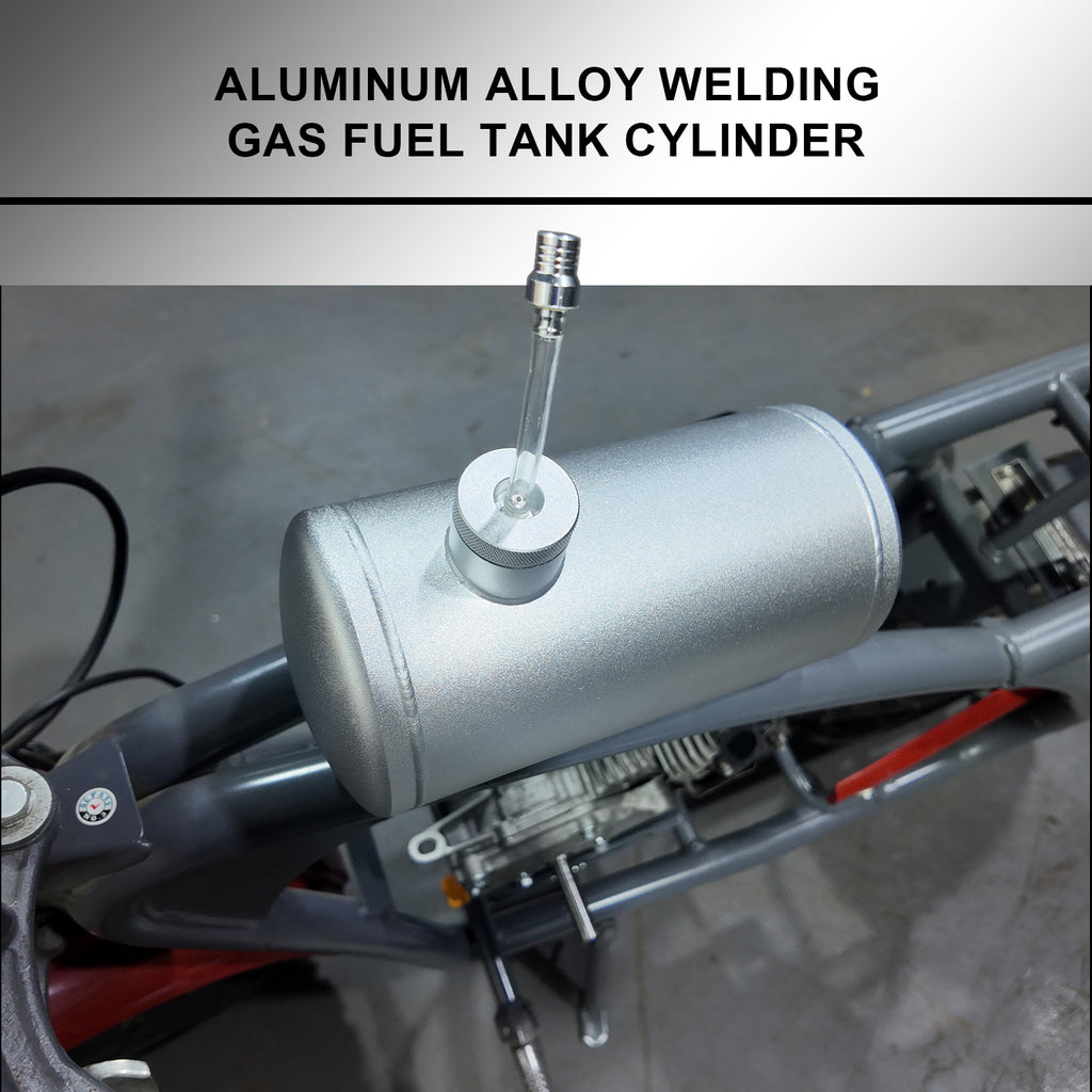 10" x 4.5" Aluminum Fuel Tank for 196cc/212cc Mini Bikes & Go Karts