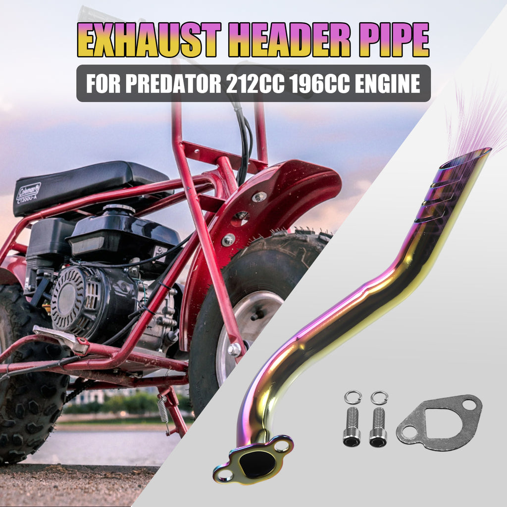 Exhaust Pipe Header 212cc 224cc
