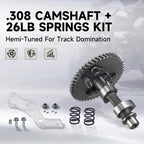 212cc .308 Cam Camshaft 26lb Vavle Spring for Predator 212cc Hemi 196cc Clone GX200 Tillotson 196 212 225 Engine Minibike Go Kart Performance Parts