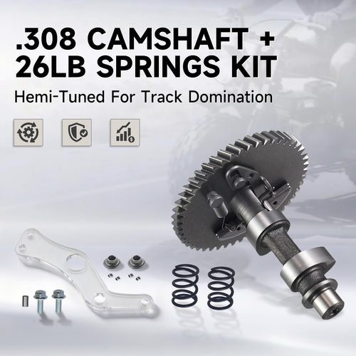 212cc .308 Cam Camshaft 26lb Vavle Spring for Predator 212cc Hemi 196cc Clone GX200 Tillotson 196 212 225 Engine Minibike Go Kart Performance Parts