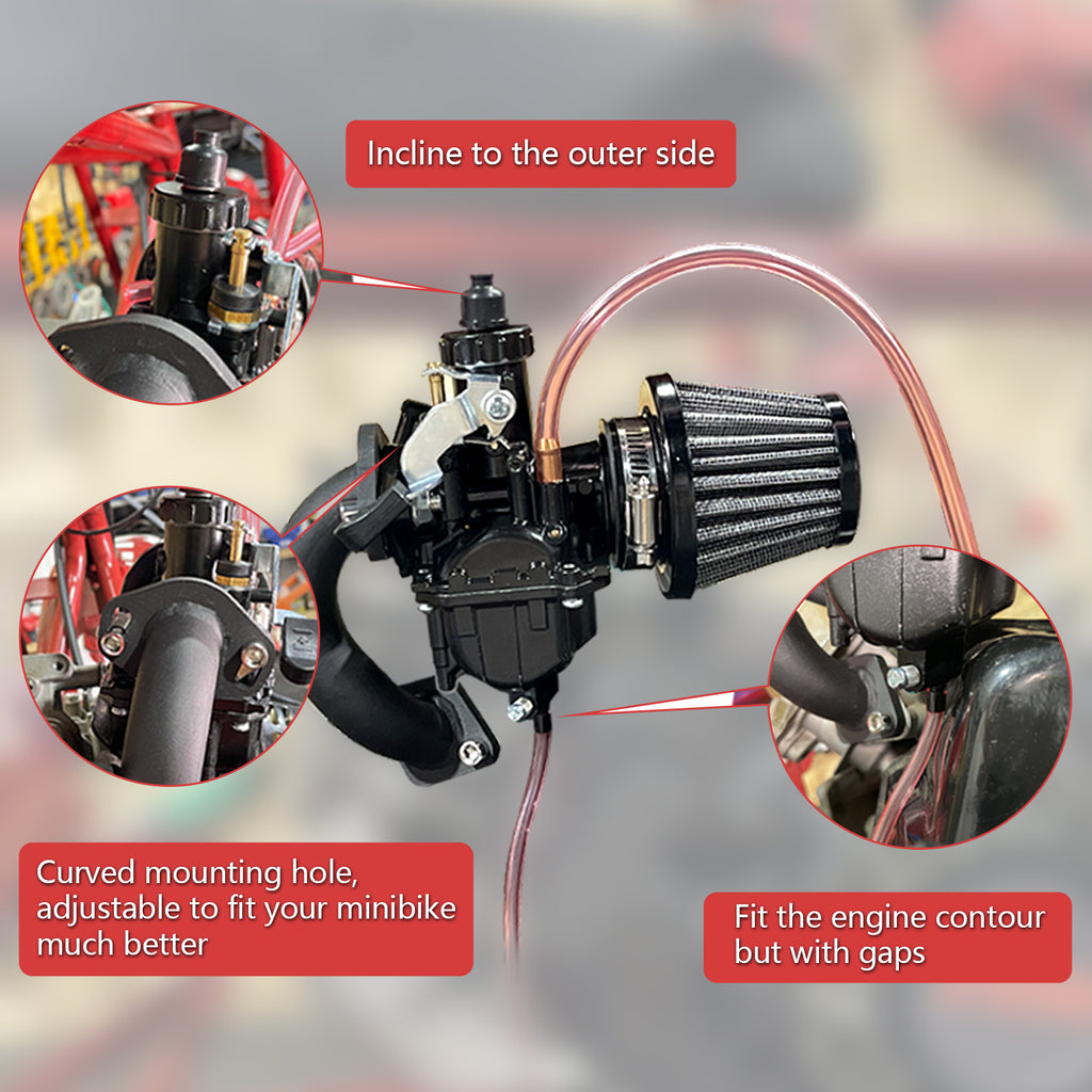 VM22 Carburetor Kit For Coleman Baja CT200U BT200X Mini bike 196 Clones KT196