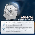 Upgraded Dual Bearing Billet Aluminum Sidecover