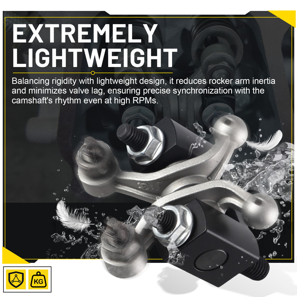 1.3 Ratio Rocker Arms w/Stainless Steel Valves 26lb Springs fit for Predator 212cc New Non-Hemi Engine