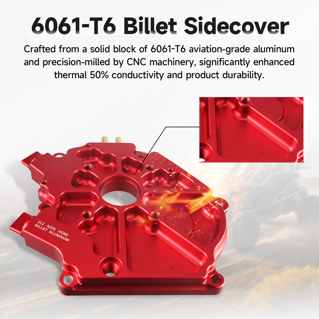 Dual Bearing Billet Side Cover Non-Hemi