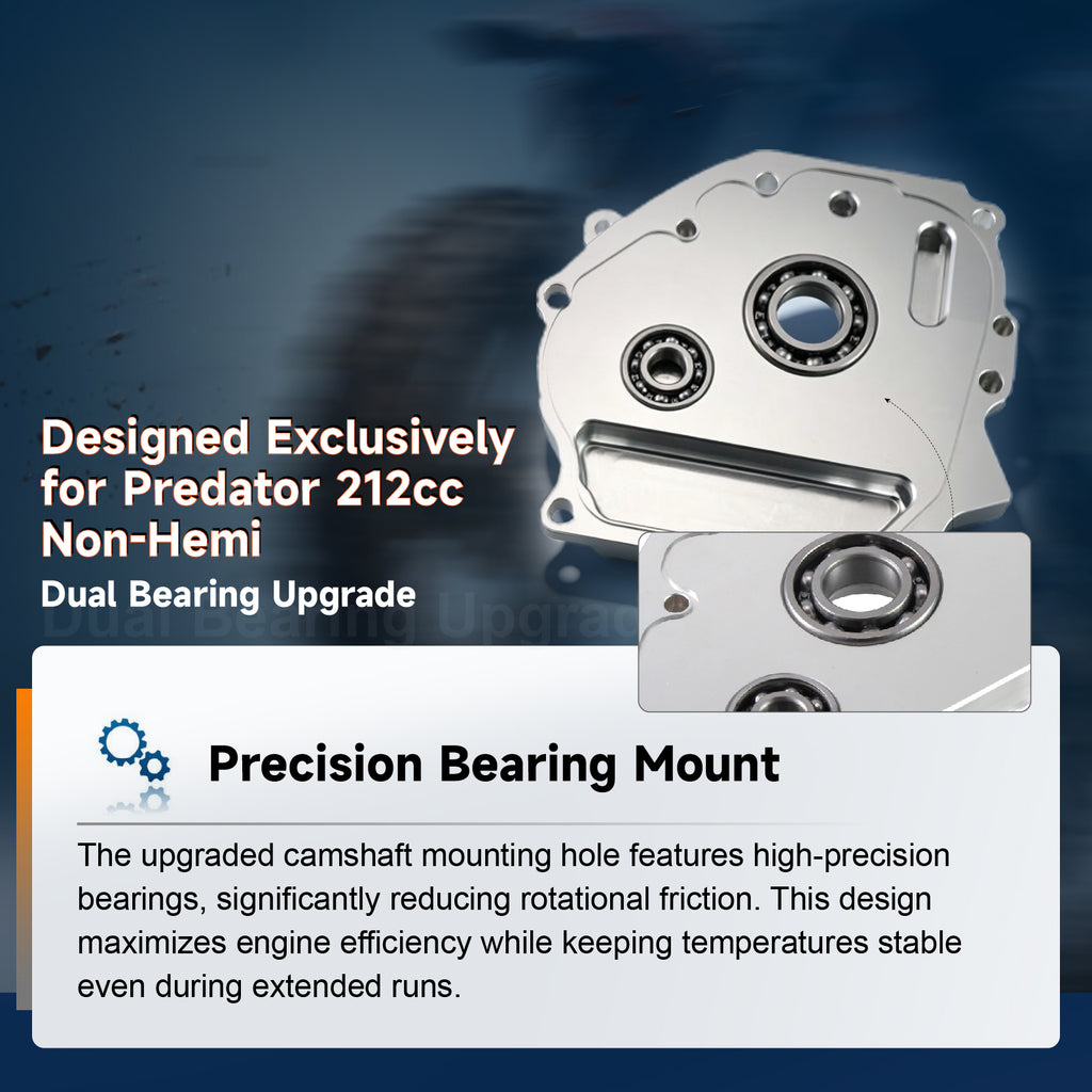 Upgraded Dual Bearing Billet Aluminum Sidecover