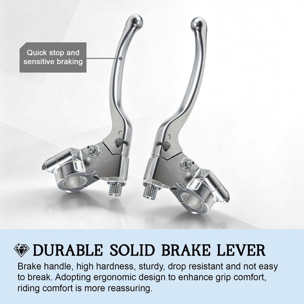 22mm 7/8" Left Brake Handle Clutch Lever Perch for Minibike Pit Dirt Bike