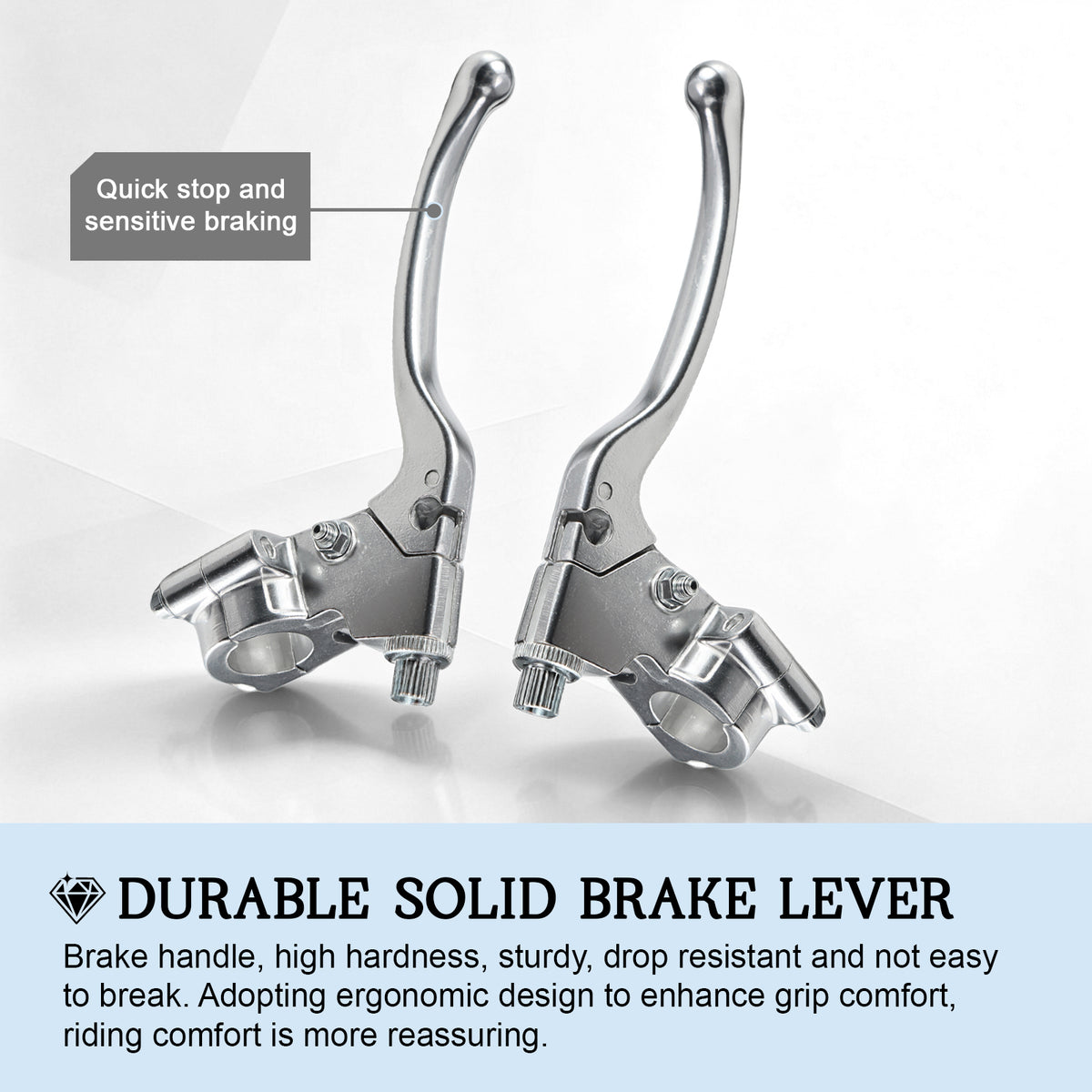 22mm 7/8" Left Brake Handle Clutch Lever Perch for Minibike Pit Dirt Bike