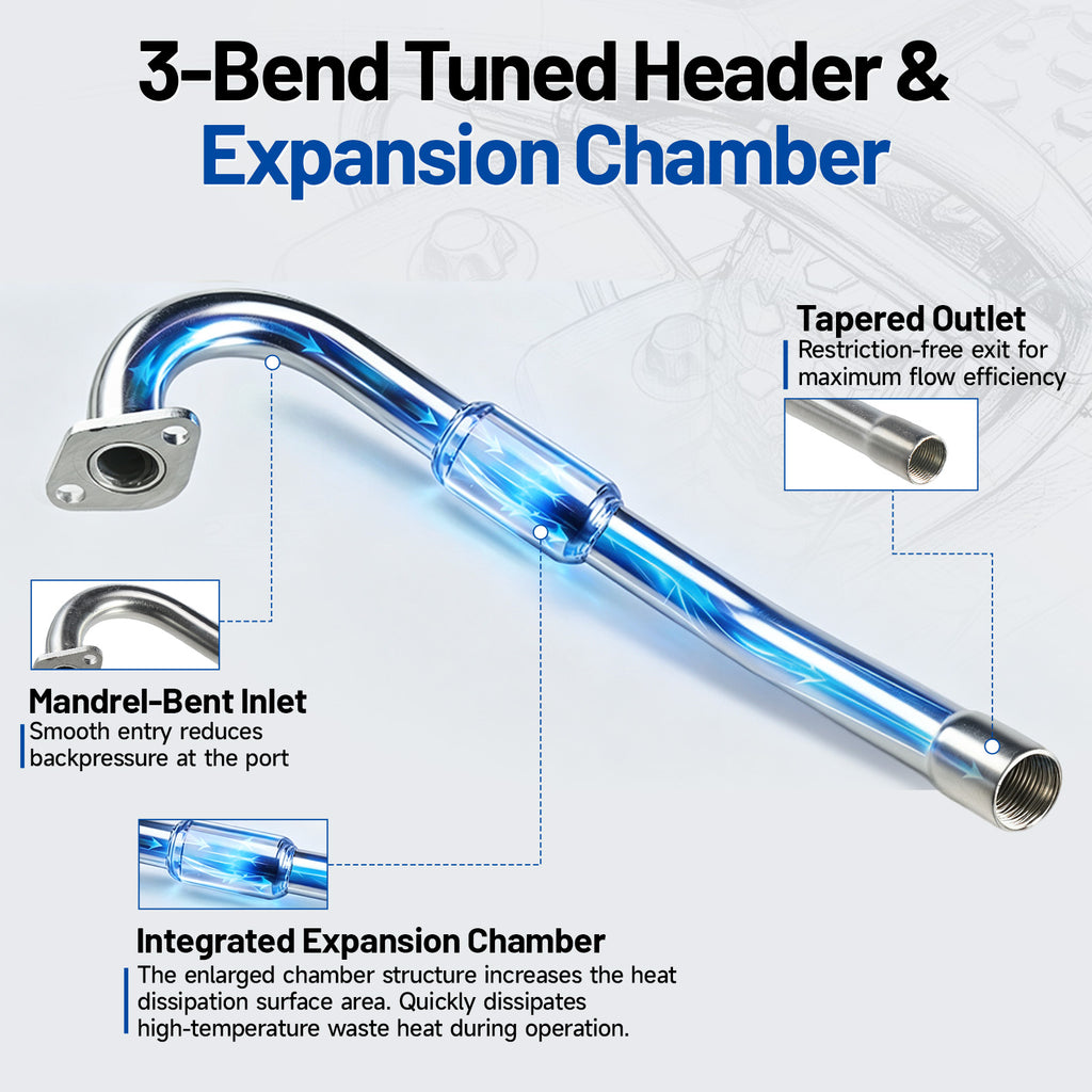Exhaust Pipe For Predator 212cc Mini Bike Go Kart