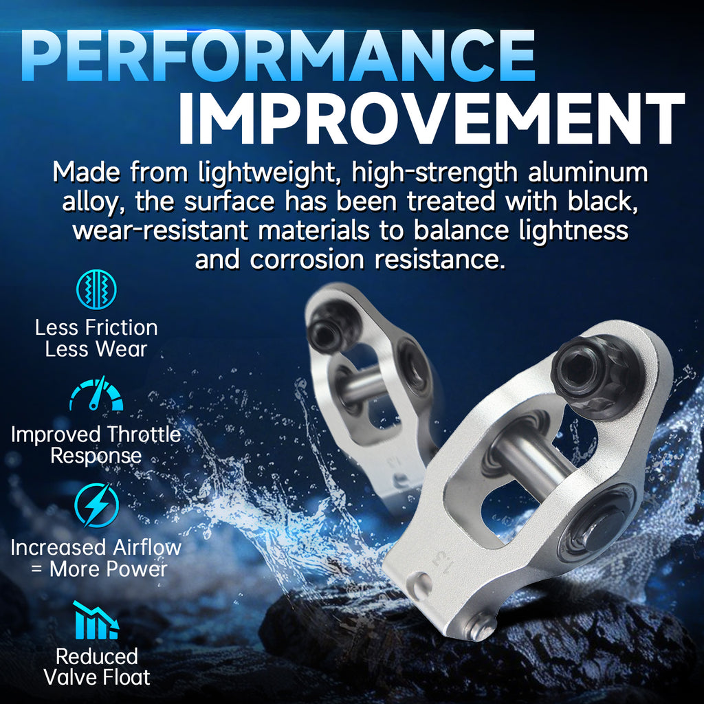 Aluminum 1.3 Ratio Roller Rockers For Predator 212cc Hemi Silver