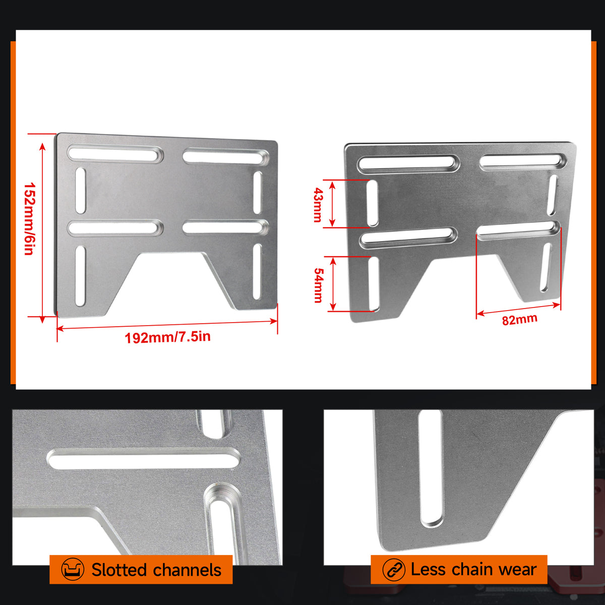 Mounting Plate Bracket For Predator 212 196 224cc Coleman B100 Baja DB30