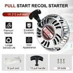 Upgrade Pull Start Recoil Starter for Predator 212cc Silver