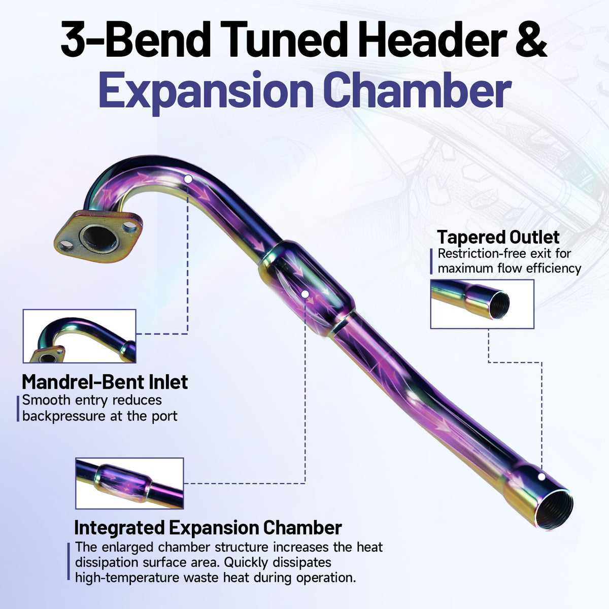Exhaust Pipe For Predator 212cc Mini Bike Go Kart