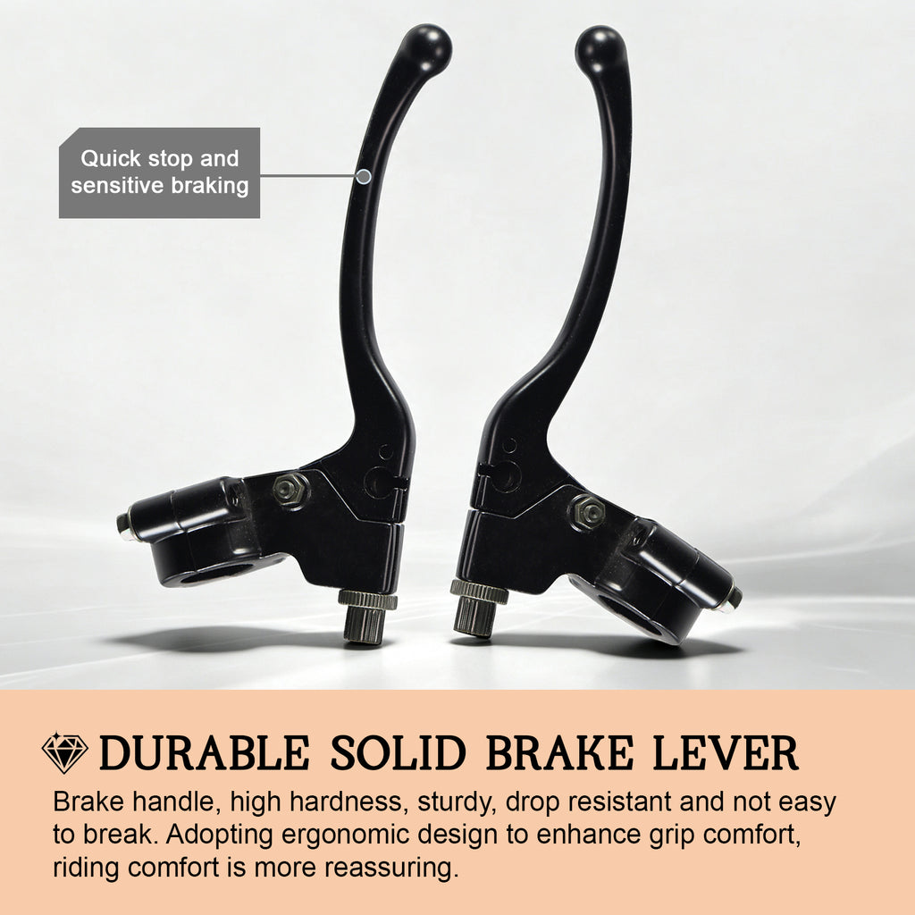 22mm 7/8" Left Brake Handle Clutch Lever Perch for Minibike Pit Dirt Bike