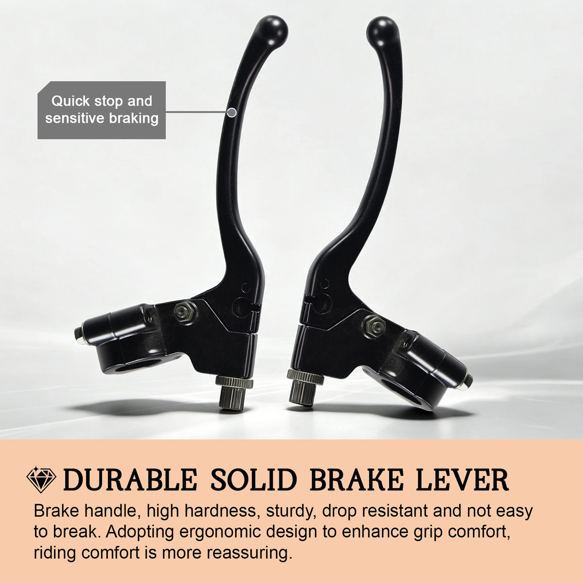 22mm 7/8" Left Brake Handle Clutch Lever Perch for Minibike Pit Dirt Bike